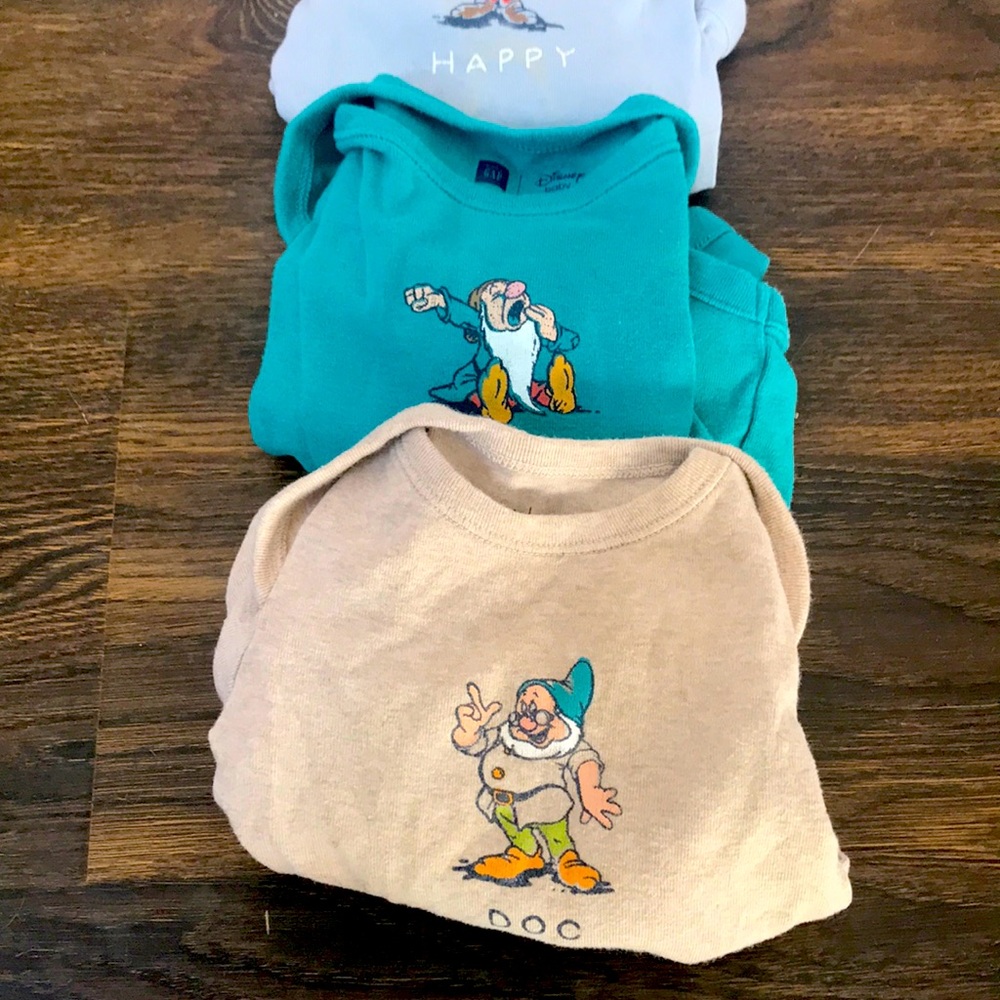 3 onesies 3-6 months Gap Disney
